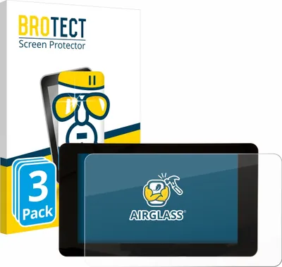 Produktbild von 3x BROTECT Schutzglas für Raspberry Pi Touchscreen 7" Schutzfolie Panzer Folie Glas Display Schutz klar