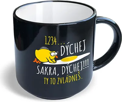 Obrázek produktu pro Nekupto Vtipný hrnek Dýchej sakra, dýchej…