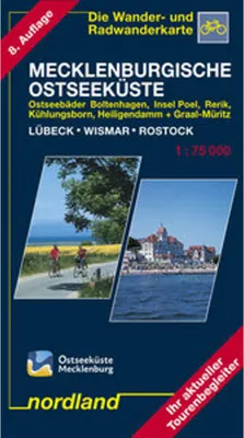Obrázok produktu pre Meklenbursko Pobrežie Baltského mora medzi Lübeckom a Rostockom 1 : 75 000. Sezóna 2009-2011