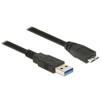 Produktbild von Delock - USB-Kabel - USB Typ A (M) zu Micro-USB Type B (M) - USB 3.0 - 1 m - Schwarz
