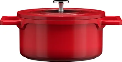 Produktbild von Homelux Mini Topf 12cm Kochtopf Induktions Kochtöpfe mit Deckel, Antihaftbeschichtung, 0,6L Suppentöpfe aus Aluminium für alle Herdarten(H-KCC12)