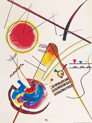Produktbild von Wassily Kandinsky Kunstdruck Bild - Aquarell Aus Dem Gästebuch Hess, 1925 (80 x 60 cm)