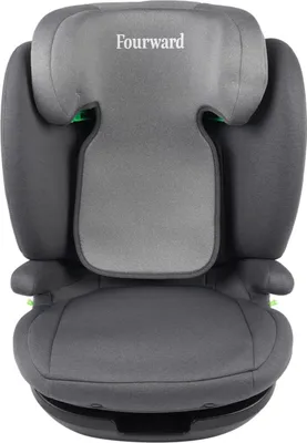 Produktbild von Kindersitz Auto - ISOFIX Sitzerhöhung mit Rückenlehne - 3–12 Jahre - 15–36 kg, 100–150 cm - Verstellbare Rückenlehne - ECE R129 - Grau