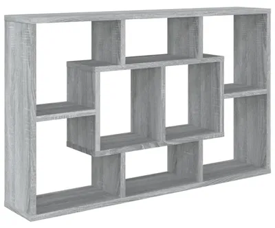 Produktbild von vidaXL Wandregal Grau Sonoma 85x16x52,5 cm cm Holzwerkstoff
