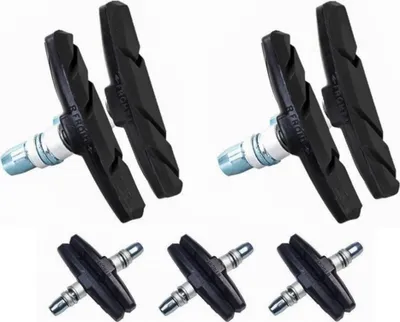 Zdjęcie produktu dla 10-częściowy zestaw hamulców rowerowych do Shimano | 5 par szczęk hamulcowych czarnych do roweru | hamulec V-brake 70mm V-brake symetryczny | klocki hamulcowe | klocki hamulcowe | zestaw szczęk hamulcowych | klocki hamulcowe V-brake | szczęki hamulcowe MTB