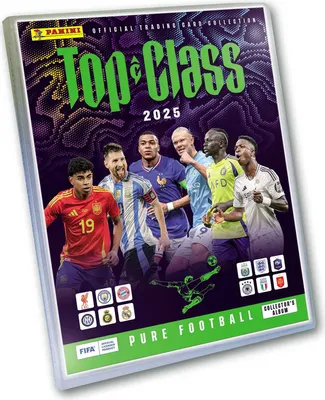 A binder for a trading card collection, featuring images of famous football players.