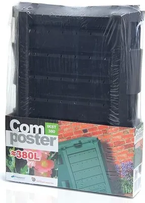 Zdjęcie produktu dla Kompostownik 1 komorowy czarny  380L Compogreen IKL380C-S411