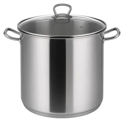 Produktbild von HAUSHALT INTERNATIONAL 220566 Kochtopf inkl. Deckel, Edelstahl, 30 cm Durchmesser