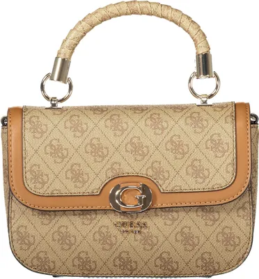 Produktbild von Guess Orlina 4G Logo Mini-Handtasche in Braun-Beige für Damen – 22 x 14 x 5 CM / Brown Beige