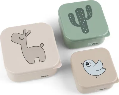 Immagine prodotto di Done By Deer Lalee Snackbox Sand Mix 3 pezzi
