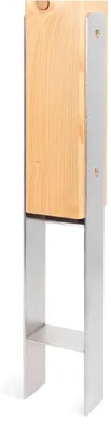 Immagine prodotto di Supporto per pali Alberts 8 x H, acciaio inossidabile, 91 x 600 mm, spessore del materiale 4 mm, profondità 60 mm, da cementare
