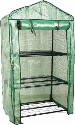 Obrázok produktu pre Záhradný miniskleník s policami 69x49x25cm Zelený na zeleninu
