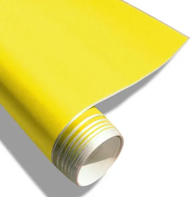 Produktbild von UV Premium Auto Folie Gelb matt Klebefolie selbstklebend 152x200 PVC Neu