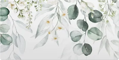 Produktbild von Blumenblattmuster– Schreibtischunterlage – Schreibtisch Tischunterlage – 100x50 cm – Unterlage Groß Schreibtischmatte