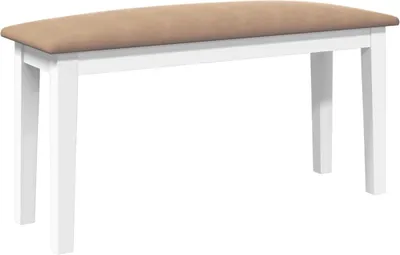 Obrázek produktu pro vidaXL Lavice 90 cm bílá z masivního dřeva gumovník