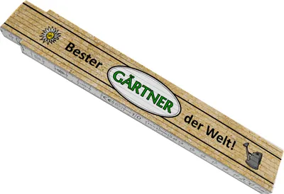 Produktbild von Bester Gärtner der Welt! Meterstab aus Holz