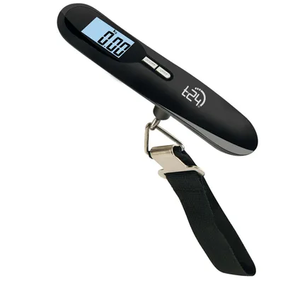 Produktbild von T24 Digitale Kofferwaage "Ergonomic" mit ergonomischen Griff, bis zu 50kg, schwarz