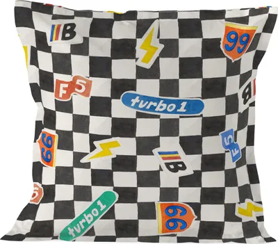 Produktbild von Racer Kissenbezug 60x60 cm 100% Baumwolle Hergestellt in Europa