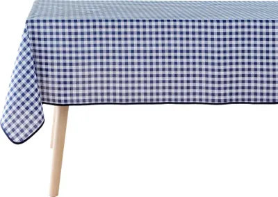 Image de Nappe rectangle 150 x 240 cm Vichy bleu