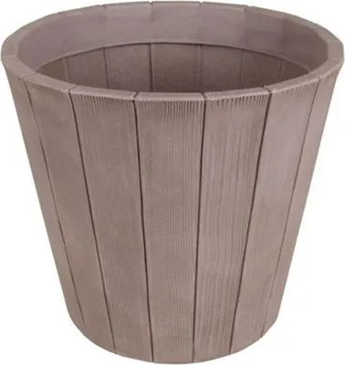 Produktbild von Blumenkübel Wood 40cm natur Blumentopf Blumengefäß Pflanzgefäß Pflanzenbehälter