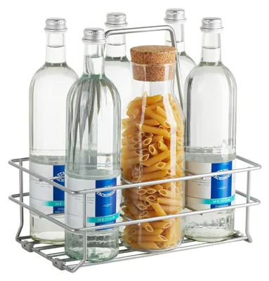 Produktbild von Flaschentragekorb mit Bodengleitern für 6 Flaschen