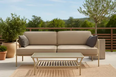 Produktbild von Gartenset Teneryfa Sofa 3 Sitzer mit Glastisch