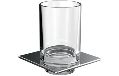 Produktbild von EMCO Glashalter ART Kristallglas, klar chrom