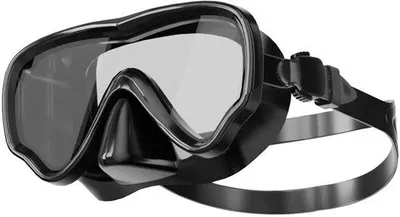 Produktbild von Tauchmaske für Erwachsene mit Nasenschutz, 180° klares Weitwinkel-Masker