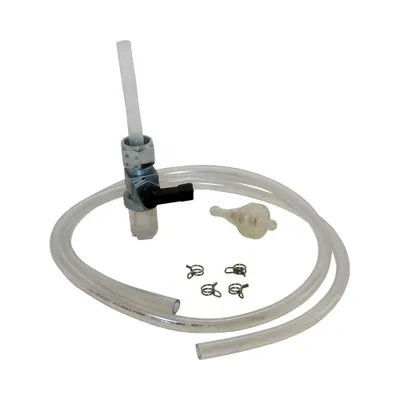Immagine prodotto di Rubinetto benzina diritto + tubo da 1 m + filtro benzina + fascette per Simson S50 S51 S53 S70 S83