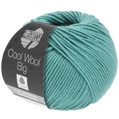 Produktbild von Lana Grossa Cool Wool Big 50 g pflegeleichtes Strickgarn aus extrafeiner Wolle 120 m Farbe 984 - Helles Seegrün