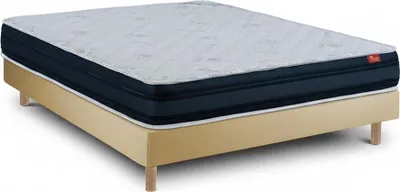 Image de Ensemble Viscoflex  et Sommier Beige - Lit avec Matelas 90 x 190 cm