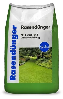 Produktbild von Hamann Rasendünger - Stickstoffbetonter Mehrnährstoffdünger - 12,5 kg Sack