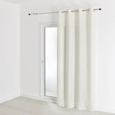 Gewebter Vorhang, Weiß, 300 x 240 cm