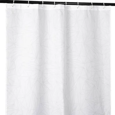 Produktbild von Duschvorhang FASTY Prisma Anti-Schimmel Polyester Badezimmervorhang Bad-Stoff 120x200cm Grau Robust