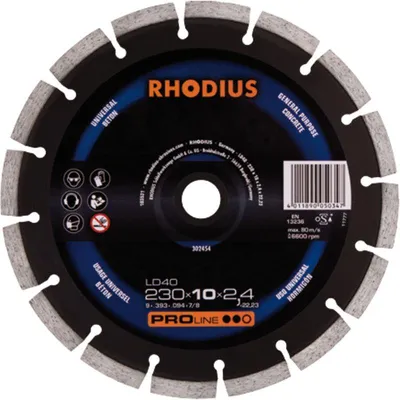 Image de Rhodius 394137 LD 40 Diamond cutting disc Diameter 125 mm 1 pc(s)