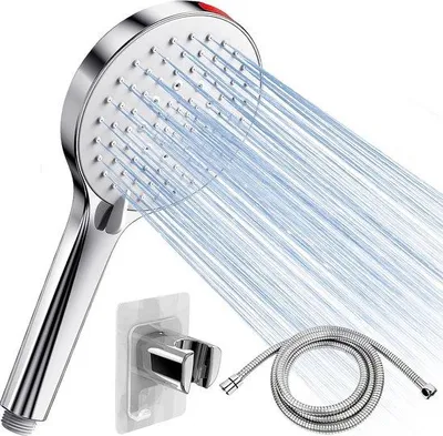Immagine prodotto di Soffione doccia ad alta pressione con tubo flessibile da 1,6 m e getto potente
