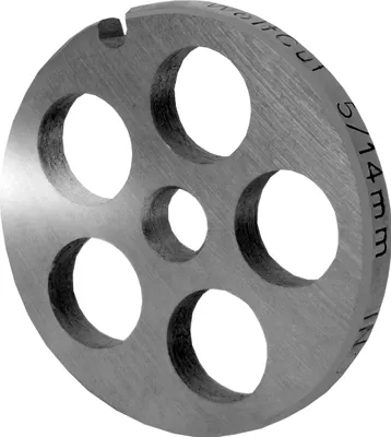 Produktbild von Fleischwolfscheibe, Lochscheibe aus Inox Stahl Größe 5 in 14,0 mm Bohrung von WOLFCUT