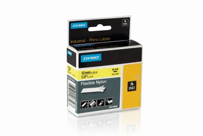 Produktbild von DYMO 12mm RHINO Flexible Nylon Tape, D1, Nylon, 3,5 m, 1 Stück(e), 34 mm, 87 mm