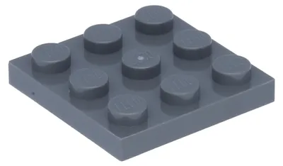 Produktbild von 5x LEGO Platte 3 x 3 (11212) - Dunkelgrau