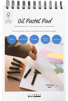 Produktbild von Creativ Company 221495, Kunstdruckpapierblock, 300 g/m², 15 Blätter