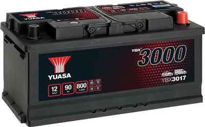 Produktbild von YUASA YBX3017 Starterbatterie 12 V 90 Ah 800 A (EN)