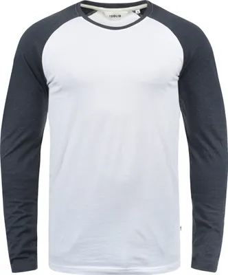 Produktbild von Solid SDBastien Herren Longsleeve Langarmshirt Shirt mit Rundhalsausschnitt Baumwollmischung Regular fit