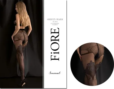 Immagine prodotto di STRUMPFHOSE FIORE ORIENT CHARM 2 15 DEN nero\silver\Tights
