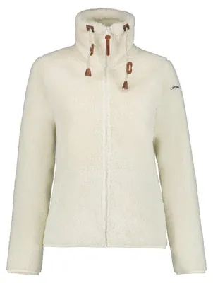 Produktbild von Icepeak Colony Teddy Fleecejacke Damen Langhaarfleecejacke, Farbe:Crem, Größe:XXL