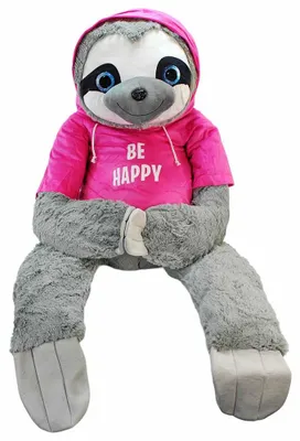 Produktbild von Riesen Faultier Kuscheltier "Be Happy" rosa - ca. 125 cm