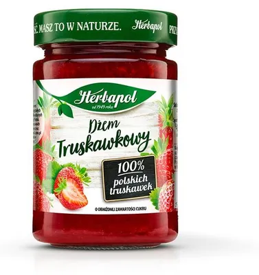 Zdjęcie produktu dla Herbapol dżem truskawka z lubelszczyzny 280g