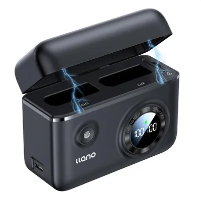 Productafbeelding van Snellader 18 W met 2 USB-C, geschikt voor D3200 D3500 D3100 D3300 D3400 D5600 D5100 D5200 D5300 D5500