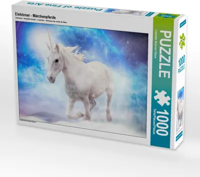 Produktbild von CALVENDO Puzzle Einhörner - Märchenpferde | 1000 Teile Lege-Größe 64x48cm Foto-Puzzle für glückliche Stunden