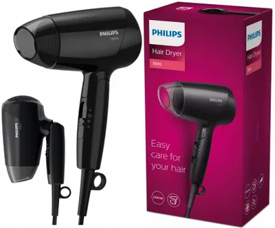 Produktbild von Philips Haartrockner 1200W Reiseföhn, faltbar mit Thermoprotect