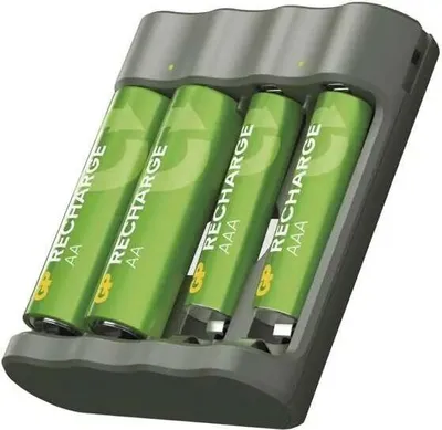 Zdjęcie produktu dla Ładowarka akumulatorów GP Recharge, B441 (USB), w zestawie